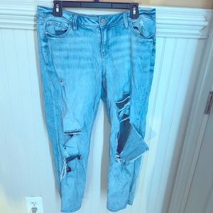 Distressed Mom Jeans